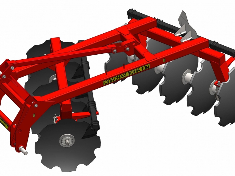 БОРОНА ДИСКОВАЯ НАВЕСНАЯ МЕЛИОРАТИВНАЯ БДН-2,5М