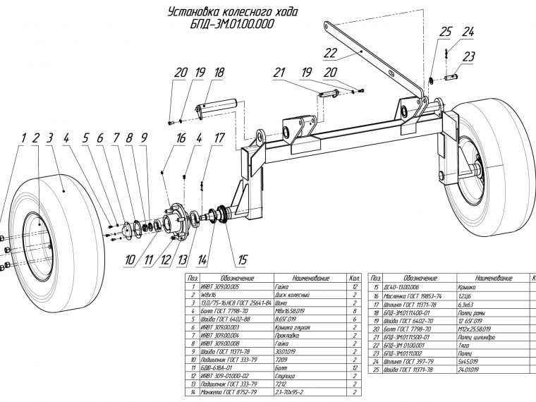 ЗАПЧАСТИ К БОРОНЕ ПРИЦЕПНОЙ ДИСКОВОЙ БПД-7А