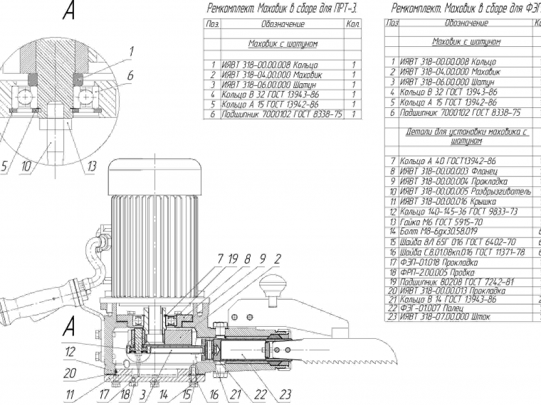 ЗАПЧАСТИ К ЭЛЕКТРОПИЛЕ ПРТ-3А(ФЭГ)