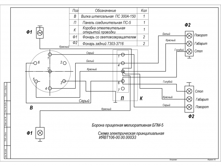 ЗАПЧАСТИ К БОРОНЕ МЕЛИОРАТИВНОЙ БПМ-5
