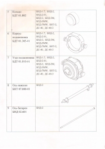 ОБЩИЕ ЗАПЧАСТИ К НАВЕСНЫМ И ПРИЦЕПНЫМ БОРОНАМ