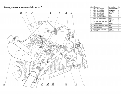 ЗАПАСНЫЕ ЧАСТИ К КАМНЕПОДБОРЩИКУ-К-4